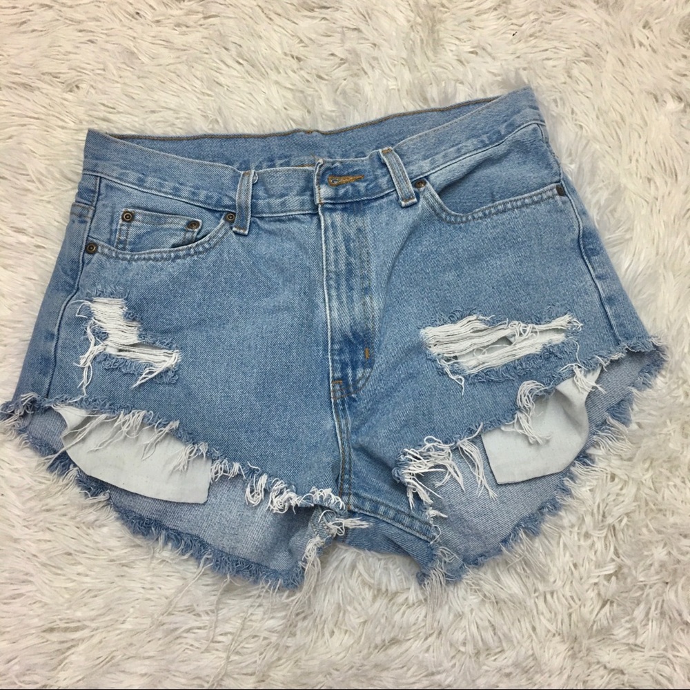 Denim Distressed Shorts size 30 Waist